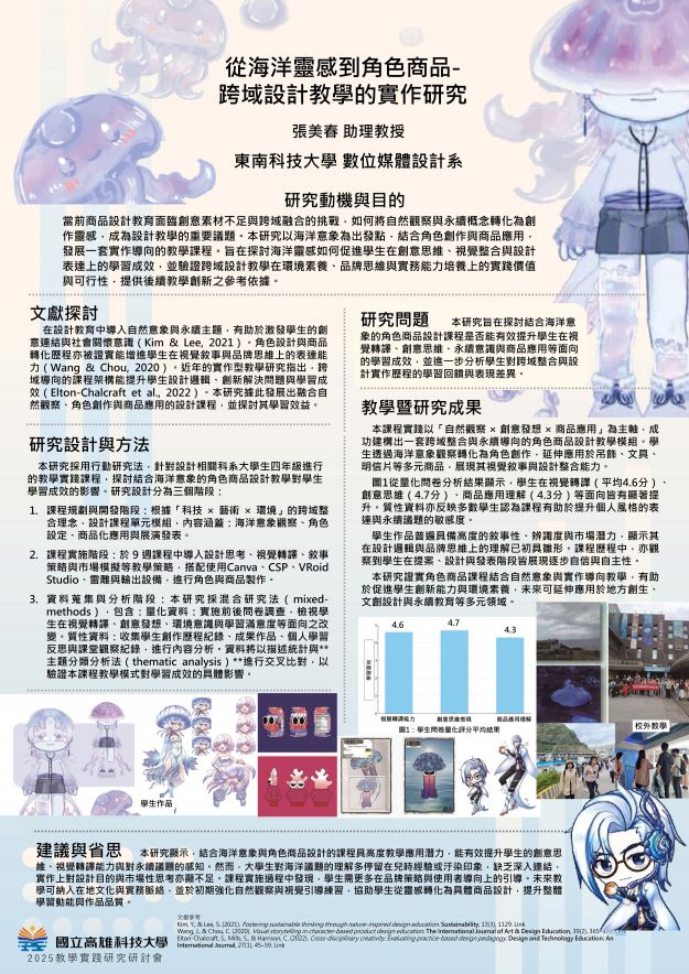 【TC-02】從海洋靈感到角色商品：跨域設計教學的實作研究
