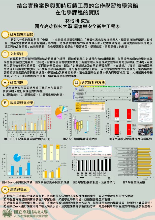 【EC-02】結合實務案例與即時反饋工具的合作學習教學策略在化學課程的實踐