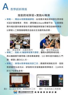 分項計畫A  教學創新精進